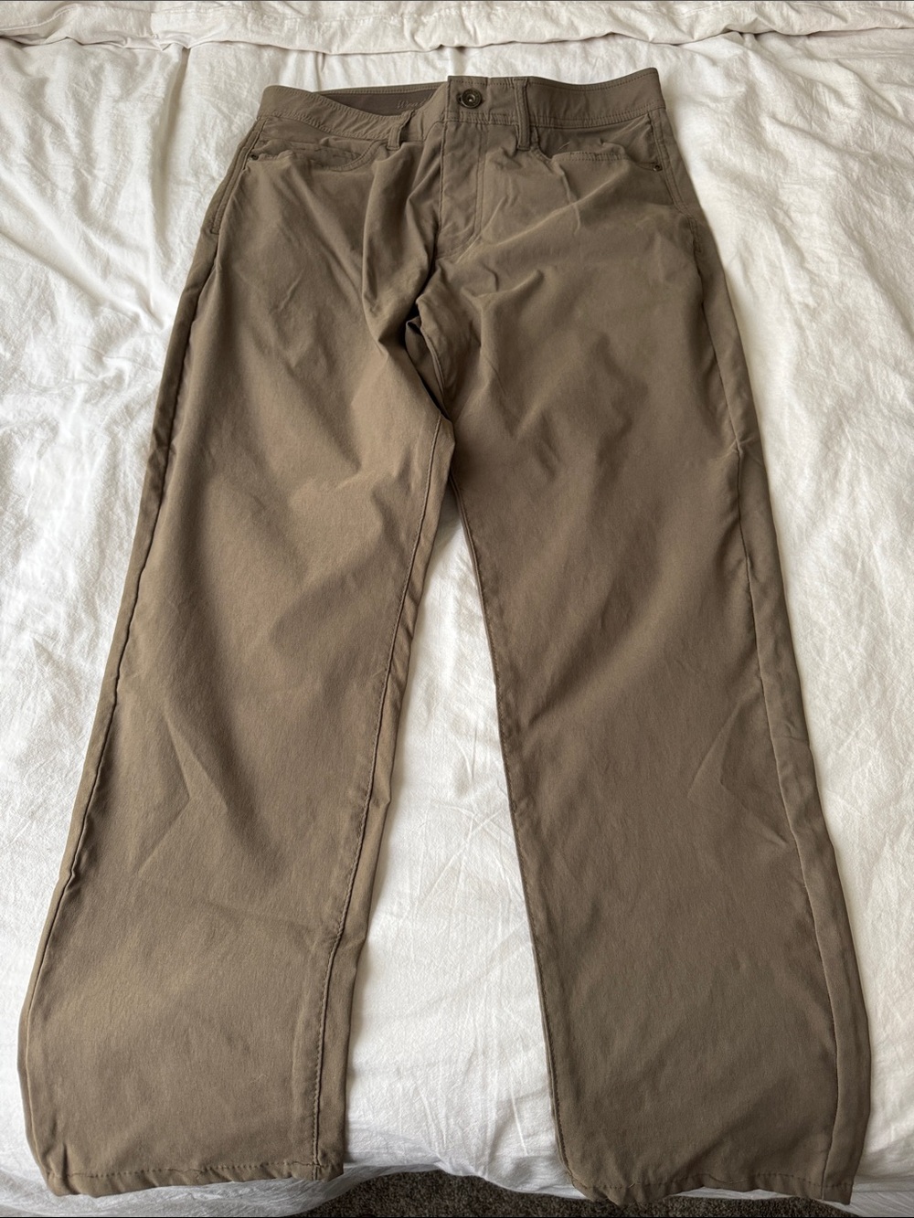 Vintage Men's Straight Chinos in Taupe Brown